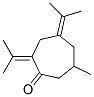 Cycloheptanone, 6-methyl-2,4-bis(1-methylethylidene)- (9CI) 化学構造式