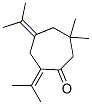 Cycloheptanone, 6,6-dimethyl-2,4-bis(1-methylethylidene)- (9CI) 结构式