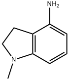2,3-dihydro-1-Methyl-1H-Indol-4-aMine 化学構造式
