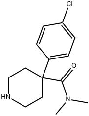 4-(4-chlorophenyl)-N,N-dimethylpiperidine-4-carboxamide 结构式