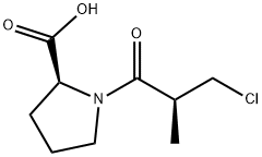 1-((S)-3-CHLORO 2-METHYLPROPIONYL)-L-PROLINE Struktur