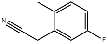 5-Fluoro-2-methylbenzyl cyanide Structure