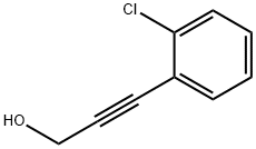 3-(2-クロロフェニル)プロプ-2-イン-1-オール 化学構造式