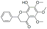 4H-1-Benzopyran-4-one, 2,3-dihydro-8-hydroxy-5,6,7-trimethoxy-2-phenyl - Struktur