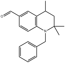 1-(苄基)-2,2,4-三甲基-3,4-二氢喹啉-6-甲醛 结构式
