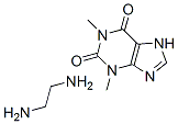 1,3-dimethyl-7H-purine-2,6-dione: ethane-1,2-diamine 化学構造式