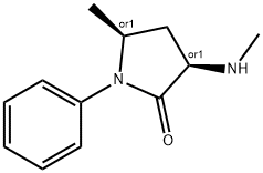 2-Pyrrolidinone,5-methyl-3-(methylamino)-1-phenyl-,cis-(8CI) 结构式