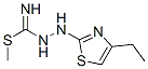 Carbazimidic acid, 3-(4-ethyl-2-thiazolyl)thio-, methyl ester (8CI) Struktur
