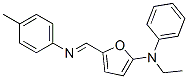 2-Furanamine,  N-ethyl-N-phenyl-5-(N-p-tolylformimidoyl)-  (8CI)|