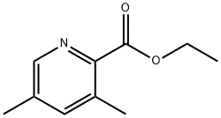 3,5-二甲基吡啶-2-甲酸乙酯, 80206-41-3, 结构式