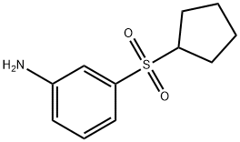 3-(环戊基磺酰基)苯胺 结构式