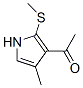 Ethanone, 1-[4-methyl-2-(methylthio)-1H-pyrrol-3-yl]- (9CI),80224-51-7,结构式