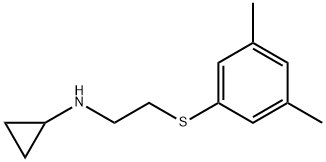 Cyclopropylamine, N-[2-(3,5-xylylthio)ethyl]- (8CI) Structure