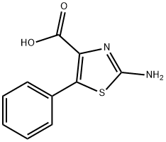 2-AMINO-5-PHENYL-4-THIAZOLECARBOXYLIC ACID Structure