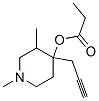 4-Piperidinol,1,3-dimethyl-4-(2-propynyl)-,propionate(ester)(8CI),802284-44-2,结构式