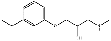 2-Propanol,1-(m-ethylphenoxy)-3-(methylamino)-,()-(8CI) Structure