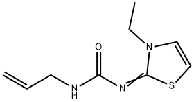 Urea, 1-allyl-3-(3-ethyl-4-thiazolin-2-ylidene)- (8CI) 化学構造式