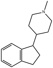 Piperidine, 4-(1-indanyl)-1-methyl- (8CI) 化学構造式