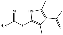 Pseudourea, 2-(4-acetyl-3,5-dimethylpyrrol-2-yl)-2-thio- (8CI) Structure