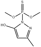 Phosphonothioic acid, (5-hydroxy-3-methylpyrazol-1-yl)-, O,O-dimethyl ester (8CI) Struktur
