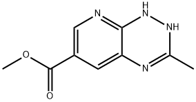 Pyrido[3,2-e]-as-triazine-6-carboxylic acid, 1,2-dihydro-3-methyl-, methyl ester (8CI) Structure