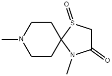 1-Thia-4,8-diazaspiro[4.5]decan-3-one,4,8-dimethyl-,1-oxide(8CI) 结构式