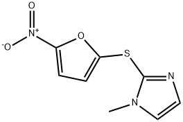 Imidazole, 1-methyl-2-[(5-nitro-2-furyl)thio]- (8CI) Structure