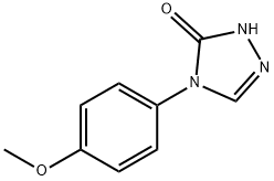 3H-1,2,4-Triazol-3-one, 2,4-dihydro-4-(4-methoxyphenyl)- Structure