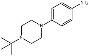 4-(4-叔丁基哌嗪基)苯胺, 802541-78-2, 结构式