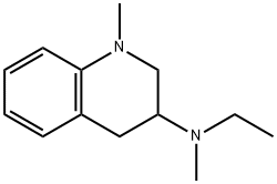 Quinoline, 3-(ethylmethylamino)-1,2,3,4-tetrahydro-1-methyl- (8CI) Struktur