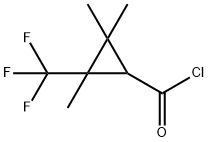 Cyclopropanecarbonyl chloride, 2,2,3-trimethyl-3-(trifluoromethyl)- (9CI),80255-76-1,结构式