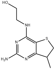 Ethanol, 2-[(2-amino-6,7-dihydro-7-methylthieno[3,2-d]pyrimidin-4-yl)amino]- (8CI) Structure