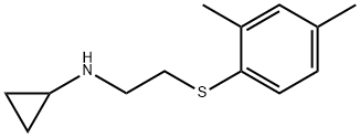 Cyclopropylamine, N-[2-(2,4-xylylthio)ethyl]- (8CI) 结构式