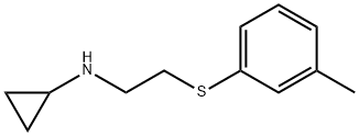 Cyclopropylamine, N-[2-(m-tolylthio)ethyl]- (8CI) Structure