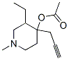 4-Piperidinol,3-ethyl-1-methyl-4-(2-propynyl)-,acetate(ester)(8CI) 结构式