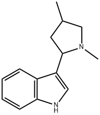 Indole, 3-(1,4-dimethyl-2-pyrrolidinyl)- (8CI),802578-98-9,结构式