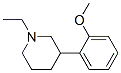 Piperidine, 1-ethyl-3-(o-methoxyphenyl)- (8CI) 化学構造式