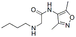 Acetamide, 2-(butylamino)-N-(3,5-dimethyl-4-isoxazolyl)- (8CI) 结构式