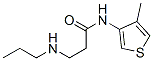 Propionamide, N-(4-methyl-3-thienyl)-3-(propylamino)- (8CI) 化学構造式
