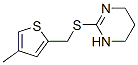 Pyrimidine, 1,4,5,6-tetrahydro-2-[(4-methyl-2-thenyl)thio]- (8CI) 结构式