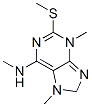 Adenine, N,3,7-trimethyl-2-(methylthio)- (8CI),802598-29-4,结构式