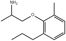 Ethylamine, 1-methyl-2-[(6-propyl-o-tolyl)oxy]- (8CI) 化学構造式