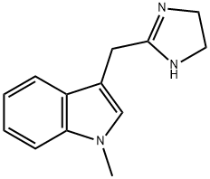 Indole, 3-(2-imidazolin-2-ylmethyl)-1-methyl- (8CI) 结构式