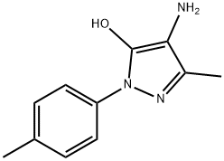 Pyrazol-5-ol, 4-amino-3-methyl-1-p-tolyl- (8CI) 结构式