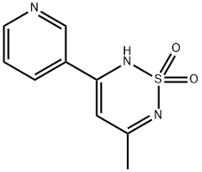 2H-1,2,6-Thiadiazine,3-methyl-5-(3-pyridyl)-,1,1-dioxide(8CI) 结构式