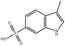 Indole-6-sulfonic acid, 3-methyl- (8CI) Structure