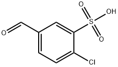 2-クロロ-5-ホルミルベンゼンスルホン酸 化学構造式