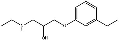 2-Propanol,1-(ethylamino)-3-(m-ethylphenoxy)-,()-(8CI) 结构式