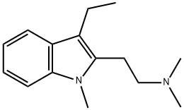 Indole, 2-[2-(dimethylamino)ethyl]-3-ethyl-1-methyl- (8CI) Structure