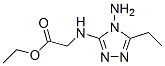 Glycine, N-(4-amino-5-ethyl-4H-1,2,4-triazol-3-yl)-, ethyl ester (8CI),802888-23-9,结构式